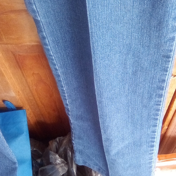 Allison Daley Blue Straight Leg Jeans - Picture 7 of 16